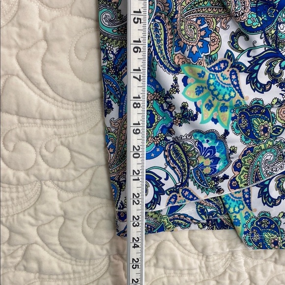 Tradition Paisley Blouse Draped Neck Flutter Sleeves Sz Small - Picture 8 of 8